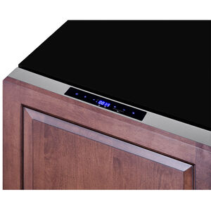 Summit 24 in. 3.3 cu. ft. Outdoor Double Refrigerator & Freezer Drawer - Custom Panel Ready, , hires