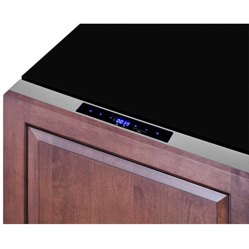 Summit 24 in. 3.3 cu. ft. Outdoor Double Refrigerator & Freezer Drawer - Custom Panel Ready, , hires