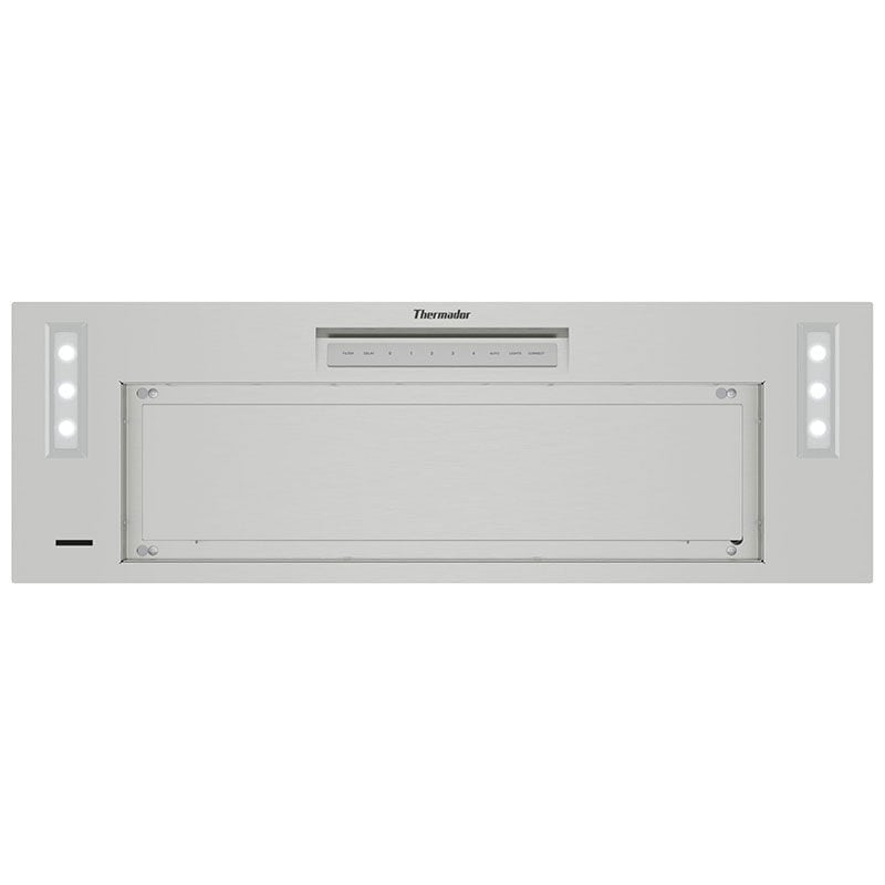 Thermador Masterpiece Series 36 in. Smart Convertible Standard Style Range Hood with 600 CFM, 4 Fan Speeds & 2 LED Lights - Stainless Steel, , hires