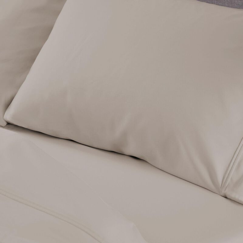 BEDGEAR Hyper-Cotton Performance Split Head Queen Size Sheet Set - Beige, , hires