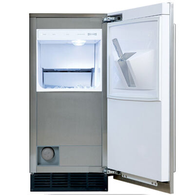 Sub-Zero 15 in. Built-In Undercounter Outdoor Ice Maker with 25 lb. Ice Storage & Digital Control - Custom Panel Ready | UC15IPO