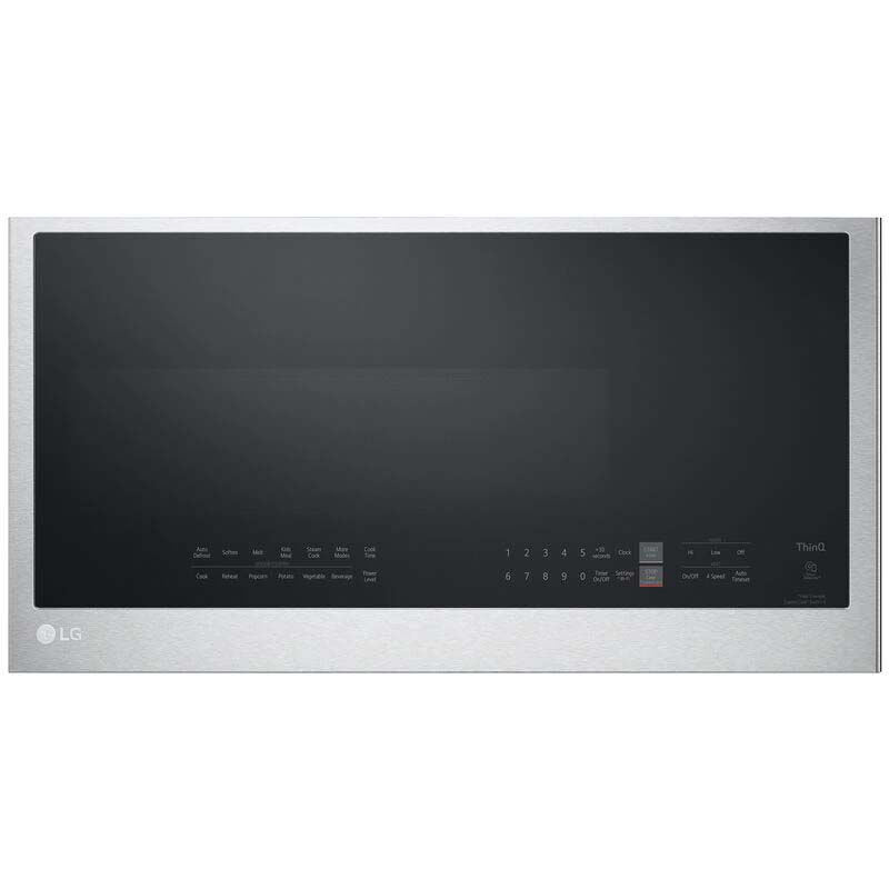 LG 30 in. 2.0 cu. ft. Over-the-Range Microwave with 10 Power Levels, 400 CFM & Sensor Cooking Controls - Print Proof Stainless Steel, PrintProof Stainless Steel, hires