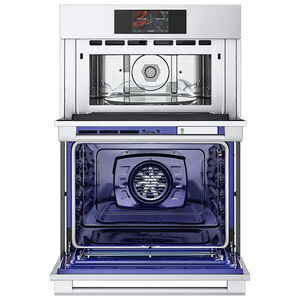 LG 30 in. 6.4 cu. ft. Smart Steam Electric Microwave/Wall Oven Combo with True European Convection & Sensor Cooking - PrintProof Stainless Steel, , hires