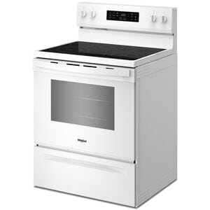 Whirlpool 30 in. 5.3 cu. ft. Air-Fry Standard Convection Electric Range with Radiant Burners - White, , hires