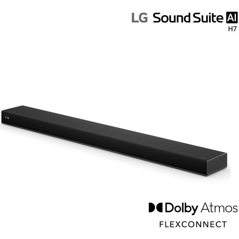 LG Sound Suite 5.1.3 Channel Dolby Atmos Smart Sound Bar with Bluetooth - Black, , hires