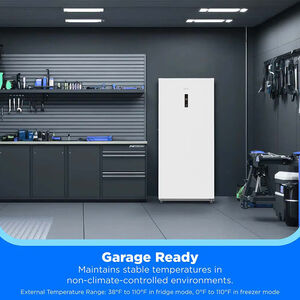 Midea 30 in. 21.1 cu. ft. Garage-Ready Double-Drawer Upright Freezer with Adjustable Shelves - White, , hires