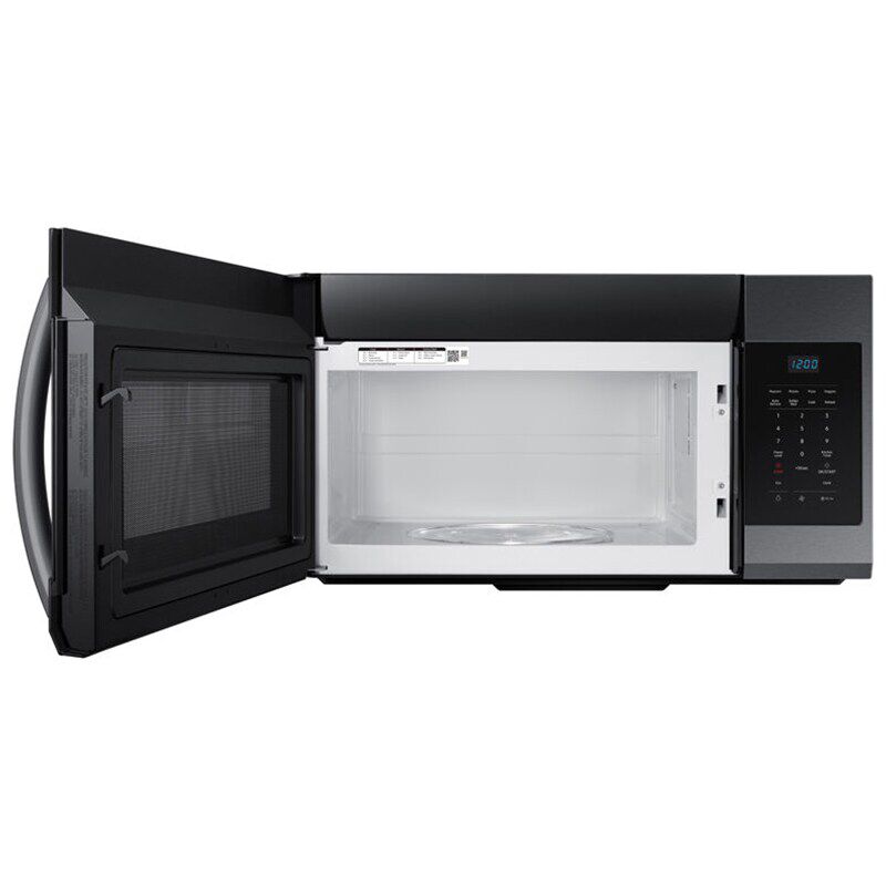 Samsung 30 in. 1.7 cu. ft. 1000W Over-the-Range Microwave with 300 CFM - Black Stainless, Black Stainless, hires