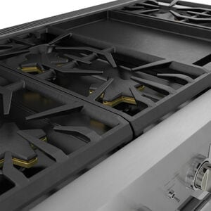 Thermador Pro Harmony Professional Series 48 in. 7.1 cu. ft. Smart Standard Convection Double Oven Gas Range with 6 Sealed Burners & Griddle - Stainless Steel, , hires