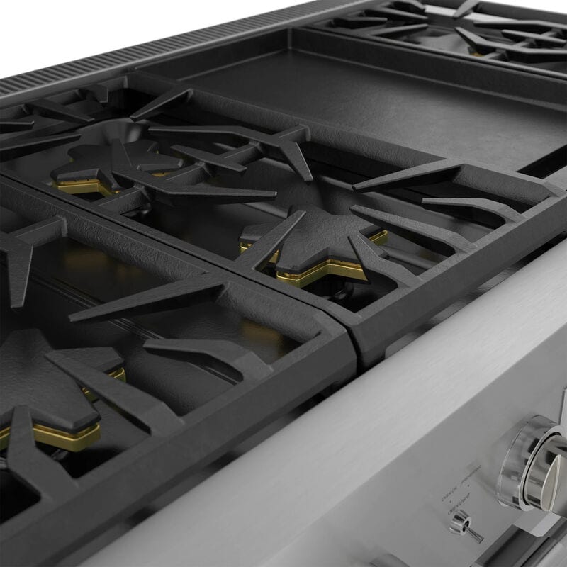 Thermador Pro Harmony Professional Series 48 in. 7.1 cu. ft. Smart Standard Convection Double Oven Gas Range with 6 Sealed Burners & Griddle - Stainless Steel, , hires