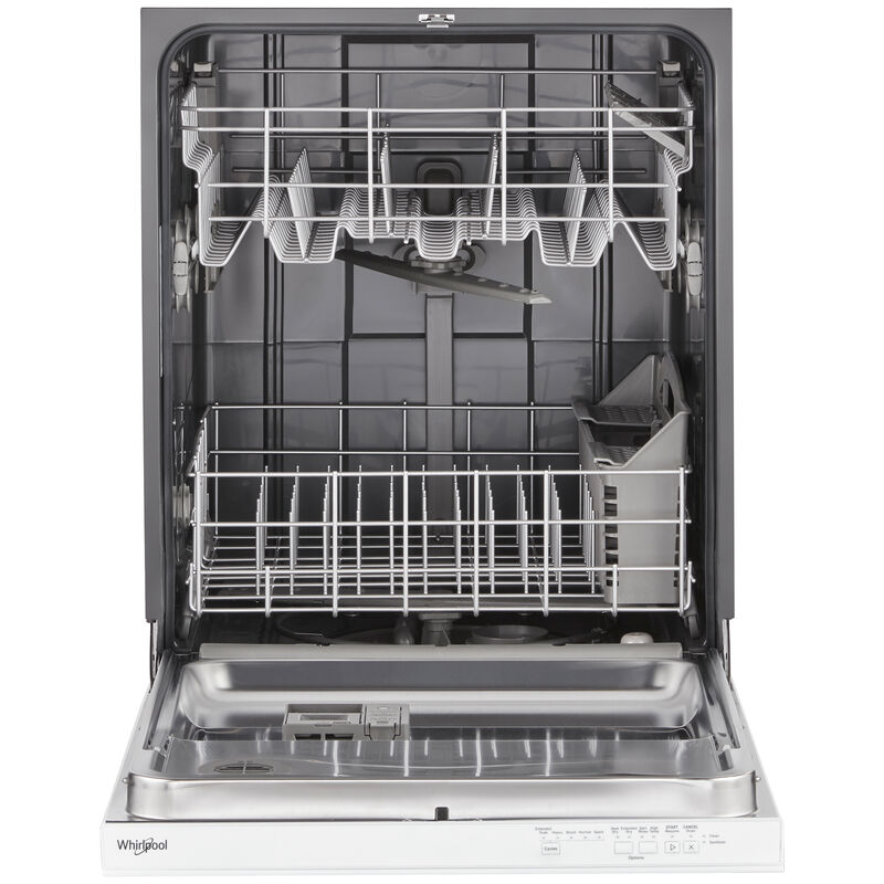 Whirlpool 24 in. Top Control Dishwasher with 55 dBa Sound Level & Pocket - White, White, hires