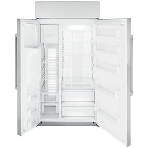 Cafe 42 in. 24.5 cu. ft. Built-In Smart Counter Depth Side by Side Refrigerator with Ice & Water Dispenser - Stainless Steel, , hires