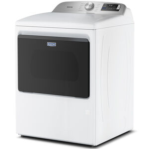 Maytag 27 in. 7.4 cu. ft. Smart Gas Dryer with Extra Power, Sensor Dry & Steam Cycle - White, White, hires