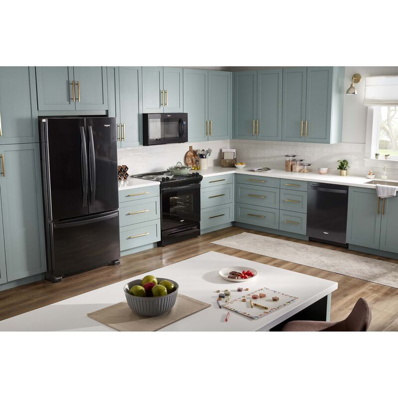 Whirlpool 30" 1.9 Cu. Ft. Over-the-Range Microwave with 10 Power Levels, 300 CFM & Sensor Cooking Controls - Black, Black, hires