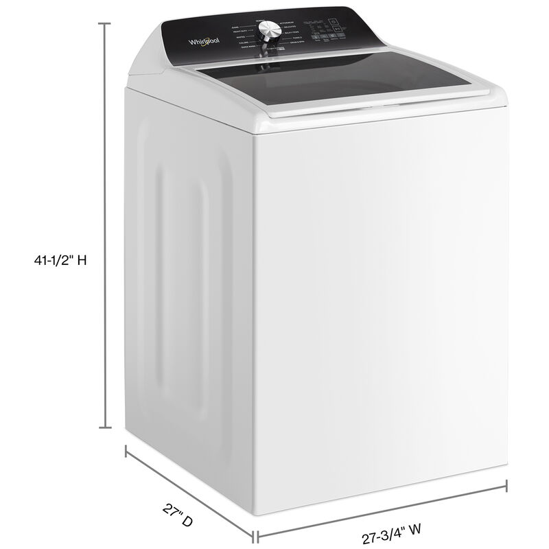 Whirlpool 28 in. 4.6 cu. ft. Top Load Washer - White, , hires