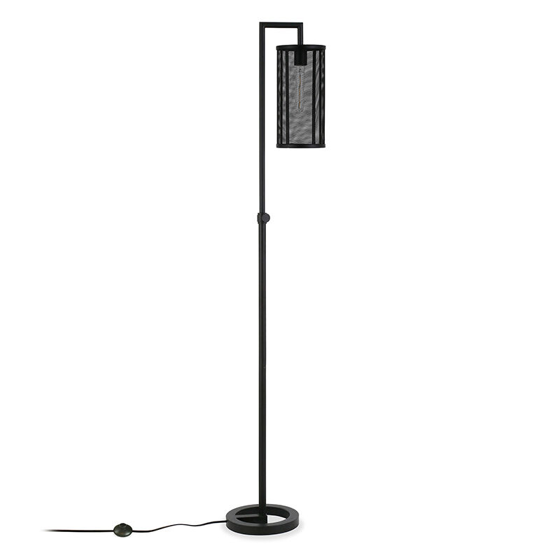 Hudson & Canal Parthen Blackened Bronze Floor Lamp with Perforated