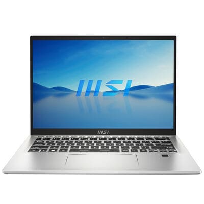 MSI Prestige 14 in. Notebook with Intel Core i5-12500H, 12th Gen, 1.8 GHz CPU, NVIDIA GeForce RTX 2050 GPU, 16 GB RAM, 512 GB SSD & Windows 11 Home - Silver | PRE14H12608