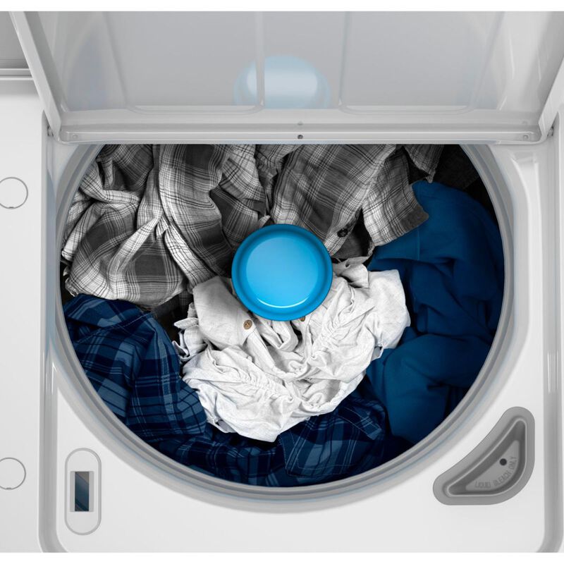 GE 27 in. 3.8 cu. ft. Smart Commercial Top Load Washer with Agitator & Built-In App Payment System - White, , hires