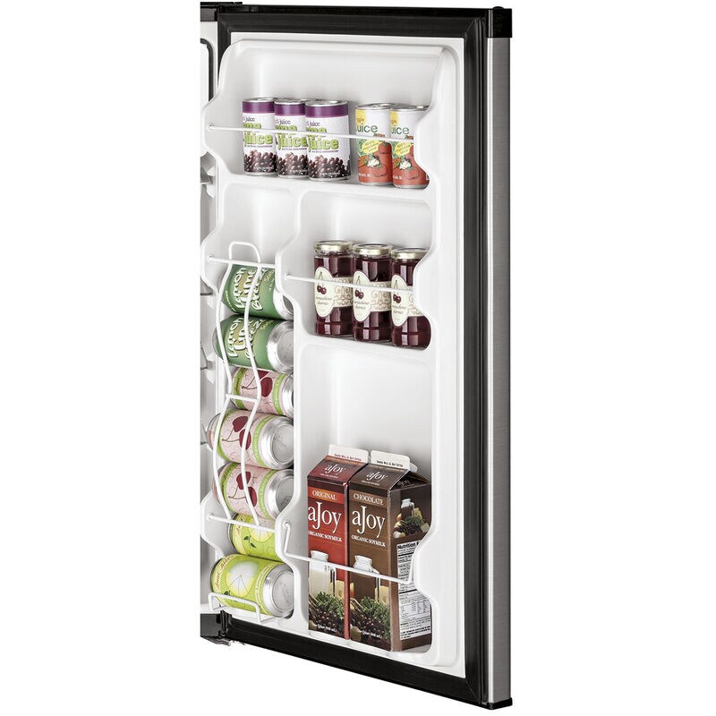 GE 20 in. 4.4 cu. ft. Mini Fridge with Freezer Compartment - Clean Steel, Clean Steel, hires