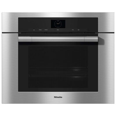 Miele ContourLine Series 30 in. 2.9 cu. ft. Electric Smart Wall Oven with Standard Convection - Clean Touch Steel | DGC7580CTS