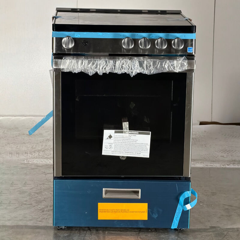GE 24 in. 2.9 cu. ft. Electric Range with Smoothtop Burners - Stainless Steel (Open Box Good Condition), , hires