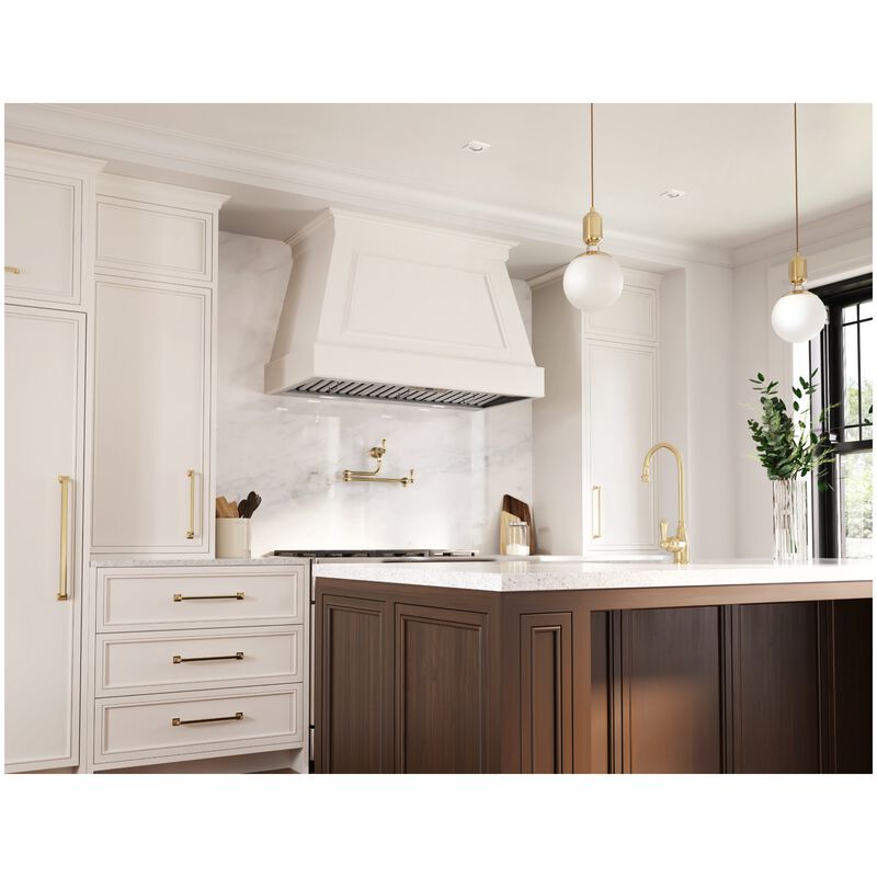 Zephyr Monsoon II 48 in. Ducted Standard Style Range Hood with 650 CFM, 5 Fan Speeds & 4 LED Lights - Stainless Steel, , hires