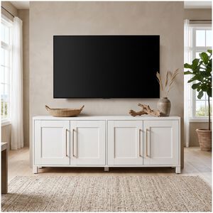 Preston & Cole Daphne 68" Wide TV Stand for TVs up to 75" - White, , hires