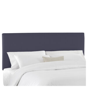 Skyline Furniture Twill Fabric California King Size Upholstered Headboard - Navy Blue, Navy, hires