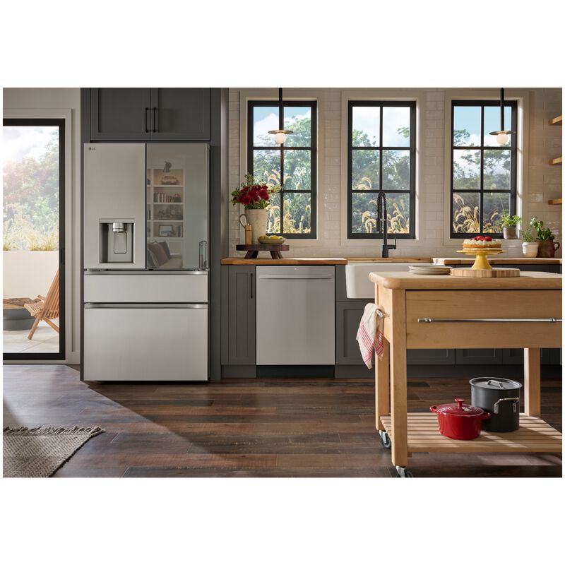LG 24 in. Top Control Flush-Mount Smart Dishwasher with 49 dBA Sound Level & AutoVent Dry - Stainless Steel, , hires