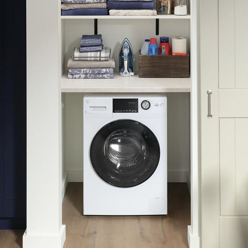 GE 24 in. 2.4 cu. ft. Electric All-in-One Front Load Washer-Dryer Combo with Sensor Dry - White, , hires