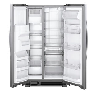 Whirlpool 33 in. 21.4 cu. ft. Side by Side Refrigerator with Ice & Water Dispenser - Fingerprint Resistant Stainless Steel, Fingerprint Resistant Stainless, hires