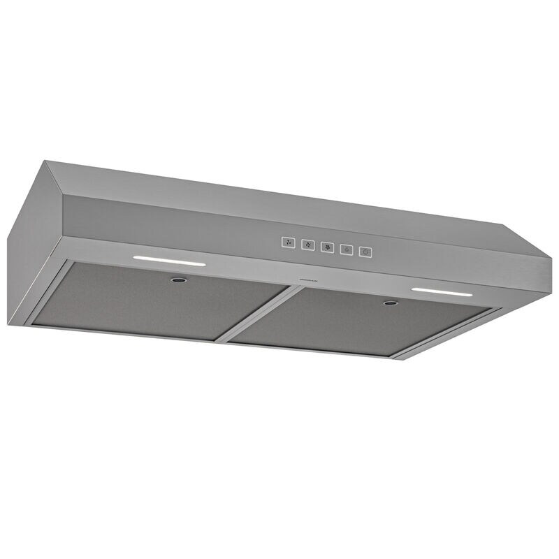 Broan Glacier GLA2 Series 36 in. Convertible Standard Style Range Hood with 350 CFM, 3 Fan Speeds & 2 LED Lights - Stainless Steel, , hires
