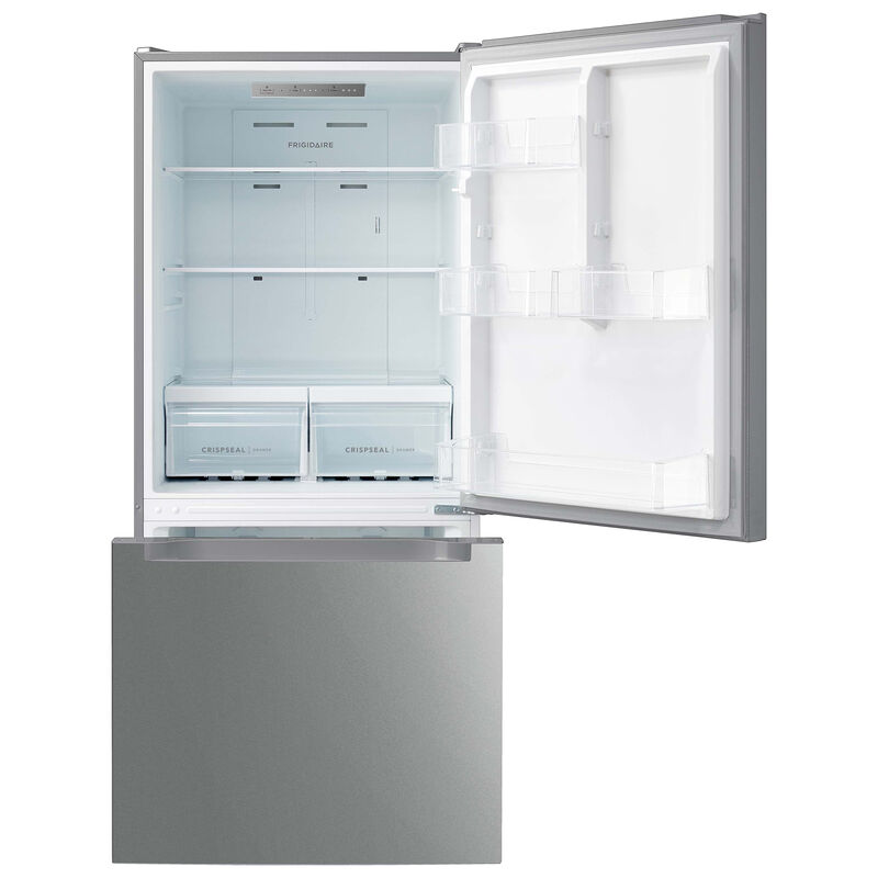 Frigidaire 30 in. 18.7 cu. ft. Garage-Ready Bottom Freezer Refrigerator - Stainless Steel, Stainless Steel, hires