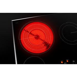 JennAir Lustre Stainless 30 in. 4-Burner Electric Cooktop with Simmer Burner & Power Burner - Stainless Steel, , hires