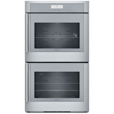 Thermador Masterpiece Series 30 in. 9.0 cu. ft. Electric Smart Double Wall Oven with True European Convection & Self Clean - Stainless Steel | MED302RWS