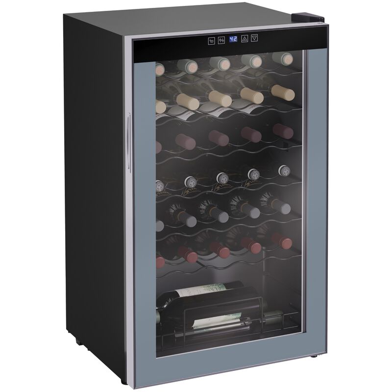 Avanti 20 in. Freestanding Wine Cooler with Wire Racks, Single Temperature Zone & 34 Bottle Capacity - Platinum, , hires