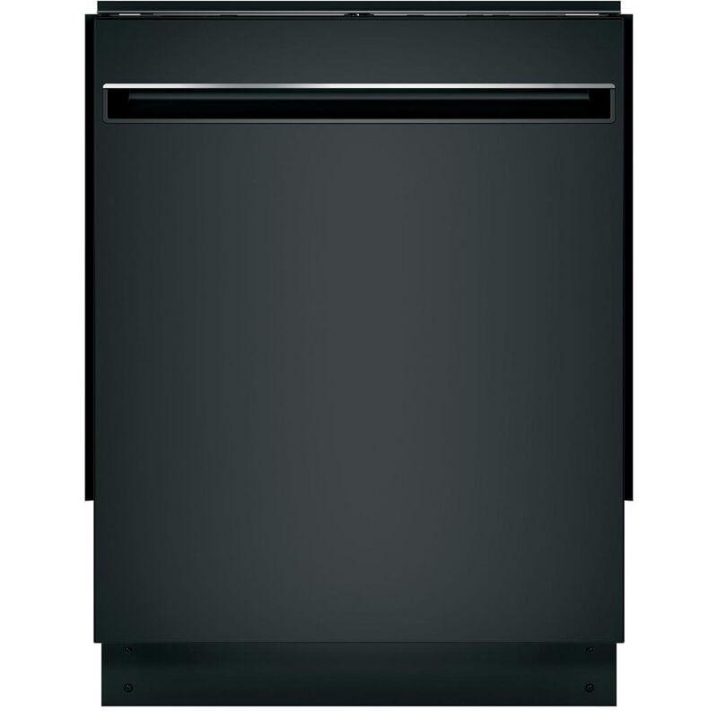 GE 24 in. Top Control Flush-Mount Dishwasher with 51 dBa Sound Level, Condensate Dry & Pocket Handle - Black, Black, hires