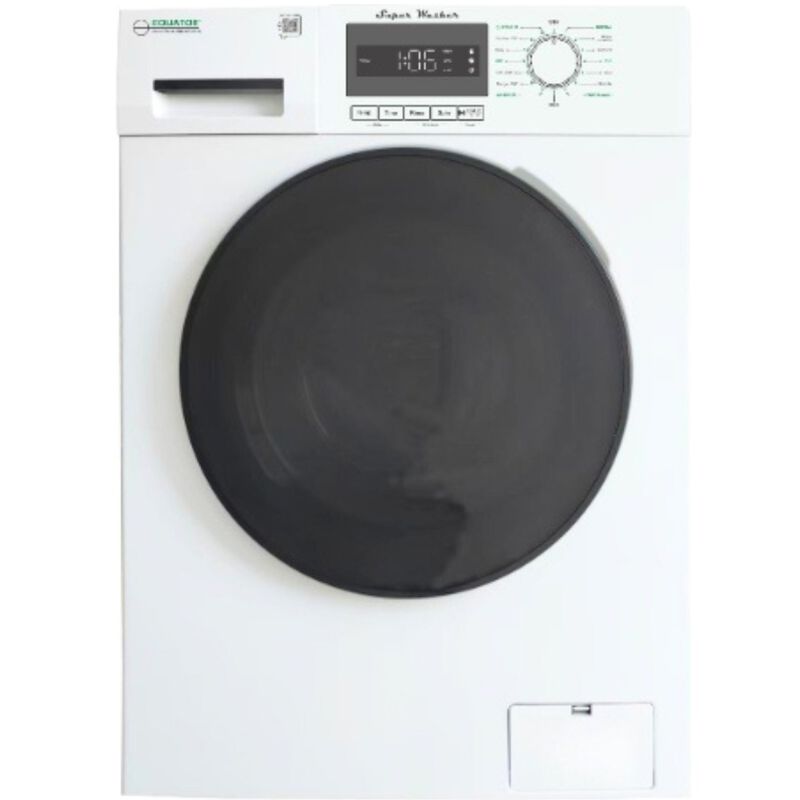 Equator Compact 24 in. 1.57 cu. ft. Stackable Front Load Washer with Pet & Sanitize Cycle - White, , hires