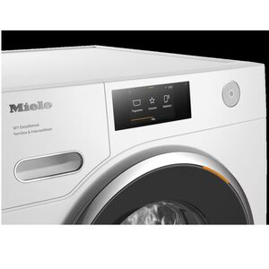 Miele 24 in. 2.26 cu. ft. Smart Stackable Front Load Washer with Sanitize & Steam Cycle - Lotus White, , hires