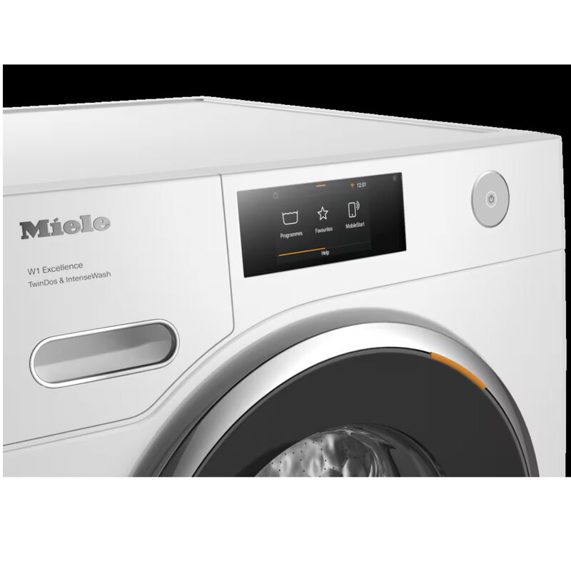 Miele 24 in. 2.26 cu. ft. Smart Stackable Front Load Washer with Sanitize & Steam Cycle - Lotus White, , hires