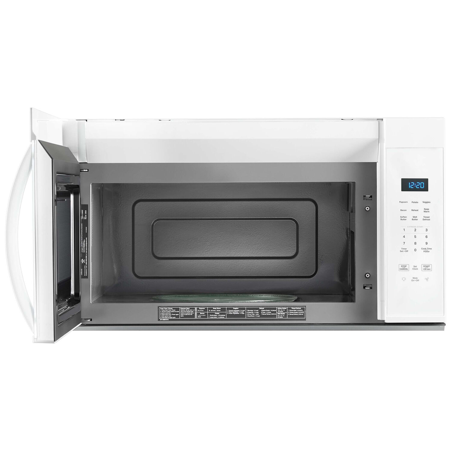 White whirlpool microwave over the range cheap