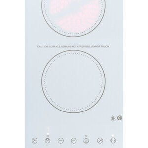 Summit 12 in. 2-Burner Electric Cooktop - White, , hires