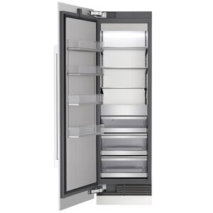 Signature Kitchen Suite 24 in. 13.9 cu. ft. Built-in Smart Triple-Drawers Upright Freezer with Ice-Maker & Adjustable Shelves - Custom Panel Ready, , hires