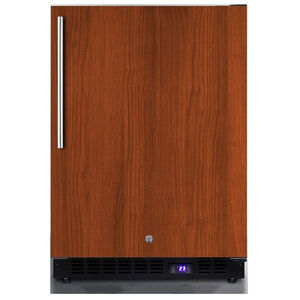 Summit Commercial 24" 4.7 Cu. Ft. Built-In or Freestanding Upright Compact Freezer with Ice Maker, Adjustable Shelves & Digital Control - Custom Panel Ready, , hires