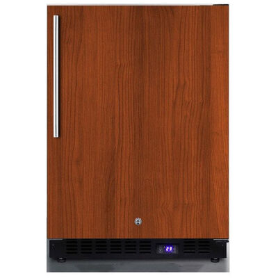 Summit Commercial 24" 4.7 Cu. Ft. Built-In or Freestanding Upright Compact Freezer with Ice Maker, Adjustable Shelves & Digital Control - Custom Panel Ready | SCFF53BIFIM