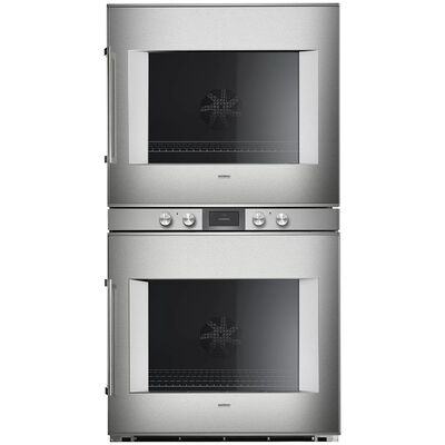 Gaggenau 400 Series 30 in. 9.0 cu. ft. Electric Double Wall Oven with Standard Convection & Self Clean - Stainless Steel | BX480612