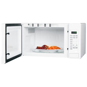 GE 22 in. 1.4 cu.ft Countertop Microwave with 10 Power Levels & Sensor Cooking Controls - White, , hires