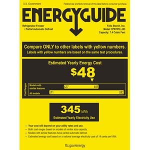 Summit 22 in. 7.4 cu. ft. Top Freezer Refrigerator - Stainless Look, , hires