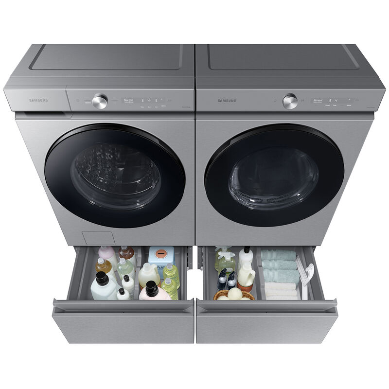Samsung 27 in. Pedestal for Washers - Silver Steel, Silver Steel, hires