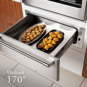 Cafe 30 in. 1.9 cu. ft. Warming Drawer with Humidity Control - Stainless Steel, Stainless Steel, hires