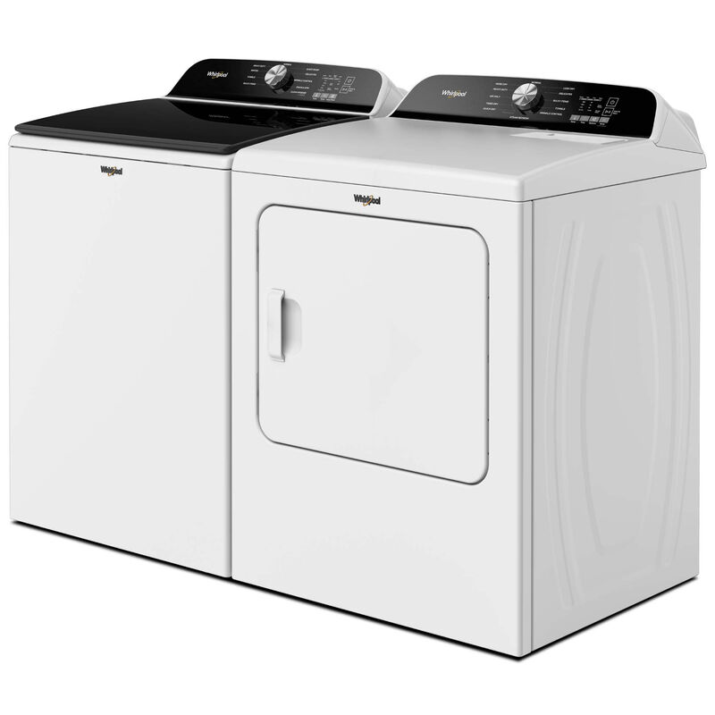 Whirlpool 29 in. 7.0 cu. ft. Electric Dryer with Wrinkle Shield Option, Steam Cycle & Sensor Dry - White, White, hires
